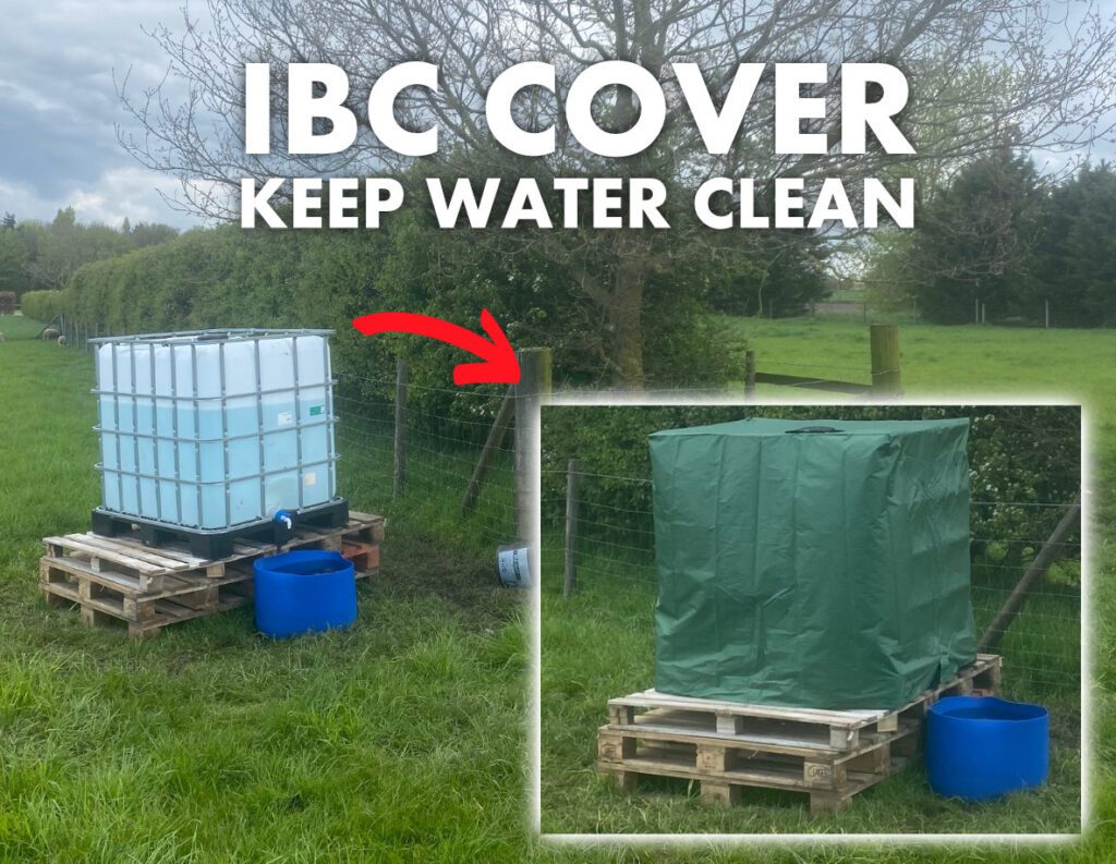 IBC covers in black or green to protect 1000 Litre tanks